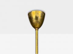 Sputnik Style Chandelier Brass Enameled Metal Glass Germany 1960s - 4763044