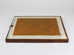 Square Biedermeier Antique 19th Century Walnut Wall Mirror Vienna 1850s - 4641873