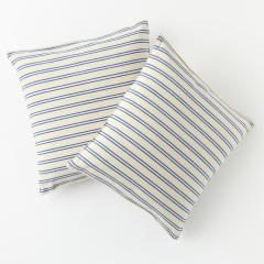 Square Blue and White Stripe Pillows by Tensira - 3605778