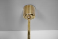 Square Brass and Lace Hanging Lamp Sweden 1960s - 4617004