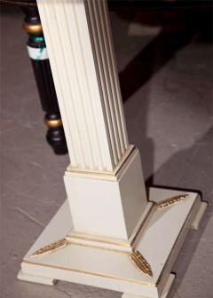 Square Grosfeld House Painted End Side Table American Paint Gilt 1950s - 3013393