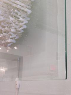 Square Hand Blown Glass Coral Look Wall Light - 4645062