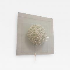Square Hand Blown Glass Coral Look Wall Light - 4710094
