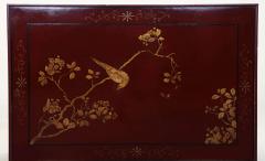 Square Red Lacquered Coffee Table - 2235261