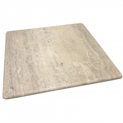 Square Travertine Coffee Table by Angelo Mangiarotti for Up Up Italy 1970s - 4213105