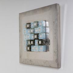 Square Wall Light Sculpture by Angelo Brotto - 3590235