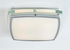 Squared Ceiling Light with Colored Glass Italy 1970s - 4086176