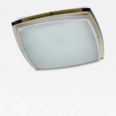Squared Ceiling Light with Colored Glass Italy 1970s - 4097676