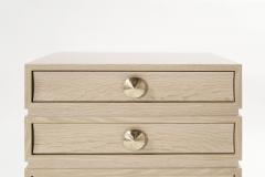 Stacked Bedside Tables in Limed Oak by Stamford Modern - 2704344