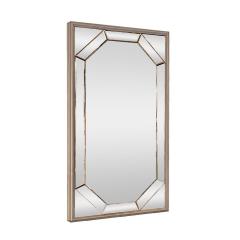 Stacy Segmented Mirror with Silverleaf Frame - 4265059