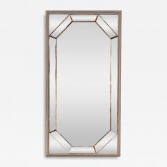 Stacy Segmented Mirror with Silverleaf Frame - 4267112