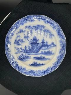 Staffordshire 8 25 Plate Whampoa Pattern Transferware Ceramic - 3897761