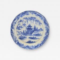 Staffordshire 8 25 Plate Whampoa Pattern Transferware Ceramic - 3900733