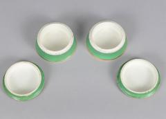 Staffordshire Cold Cream Jars with Lids A Pair - 4421876