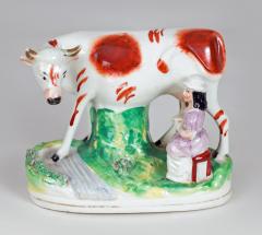 Staffordshire Cow and Milkmaid - 821648