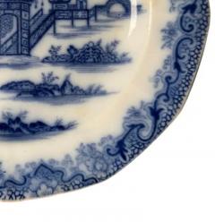 Staffordshire English Whampoa Pattern Transfer Printed Ceramic 8 25 Plate - 3761209