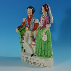 Staffordshire Florence Nightingale with Soldier Figure - 2736434