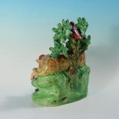 Staffordshire Pearlware Bocage Romulus and Remus Figure Group - 4435201