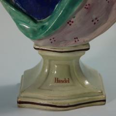 Staffordshire Pearlware Bust of the Composer Handel - 4584252