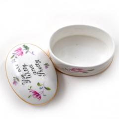 Staffordshire Porcelain Box You are Witty and Pretty  - 176375