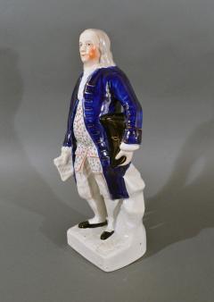 Staffordshire Pottery Named Figure of Benjamin Franklin - 1728064