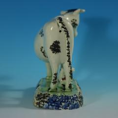 Staffordshire Yorkshire Pottery Prattware Cow Calf Group - 2651011