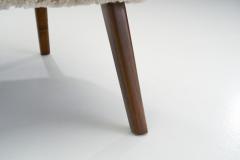 Stained Beech Easy Chairs in Sheepskin by a Danish Cabinetmaker Denmark 1940s - 2448758