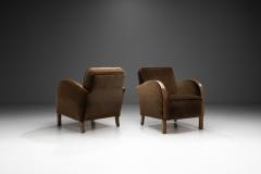 Stained Birch Art Deco Armchairs Europe ca 1930s - 3480868