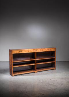 Stained birch bookcase - 3607146