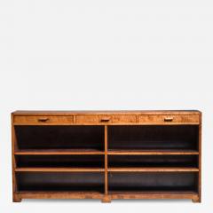 Stained birch bookcase - 3610617