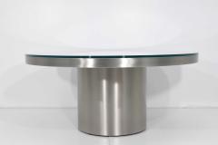 Stainelss Steel Pedestal Base Coffee Table - 1261259