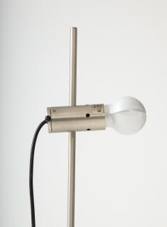 Stainless Steel Concrete Base Floor Lamp by Tito Agnoli f Oluce Italy 1960s - 3428035
