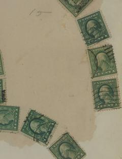 Stamp Art Collage U S A circa 1910 - 4114176