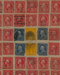 Stamp Art Collage U S A circa 1910 - 4117750