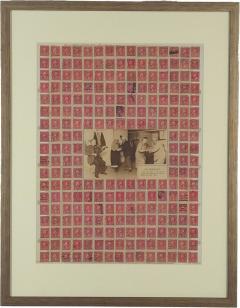Stamp Art Collage U S A circa 1910 - 4120040