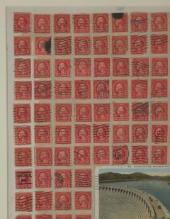 Stamp Art Collage U S A circa 1910 - 4123279