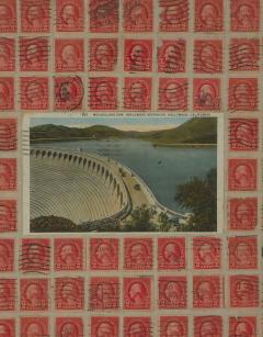Stamp Art Collage U S A circa 1910 - 4123280