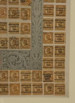 Stamp Art Collage U S A circa 1910 - 4132347