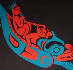 Stan Greene Journey to the Other World Stan Greene Coast Salish Serigraph 1986 - 3215128