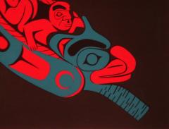 Stan Greene Journey to the Other World Stan Greene Coast Salish Serigraph 1986 - 3215130