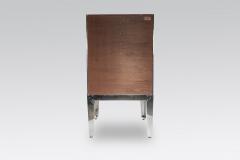 Stan Usel Cabinet In Mosaic Stainless steel and Agate by Stan Usel - 768102