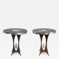Stan Usel Pair of pedestale Tables by Stan Usel - 813343
