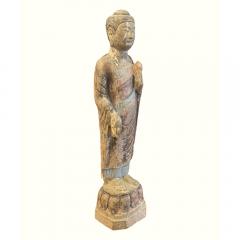 Standing Buddha on lotus pedestal - 4413275