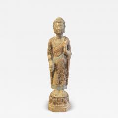 Standing Buddha on lotus pedestal - 4413428