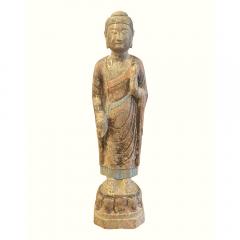 Standing Buddha on lotus pedestal - 4413431