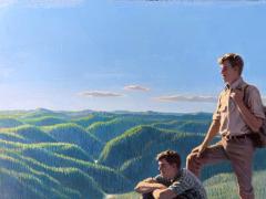 Stanley W Galli Above It All Two Young Men on Mountain Top Martin Luther King Issue - 4462605