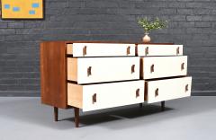 Stanley Young California Modern 6 Drawer Two Tone Lacquered Dresser by Stanley Young - 4636998