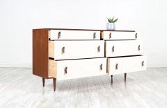 Stanley Young California Modern Two Tone Lacquered Dresser by Stanley Young for Glenn of CA - 2585187