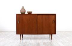 Stanley Young Stanley Young Walnut Credenza with Lacquered Drawers for Glenn of California - 2974918