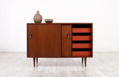 Stanley Young Stanley Young Walnut Credenza with Lacquered Drawers for Glenn of California - 2974920